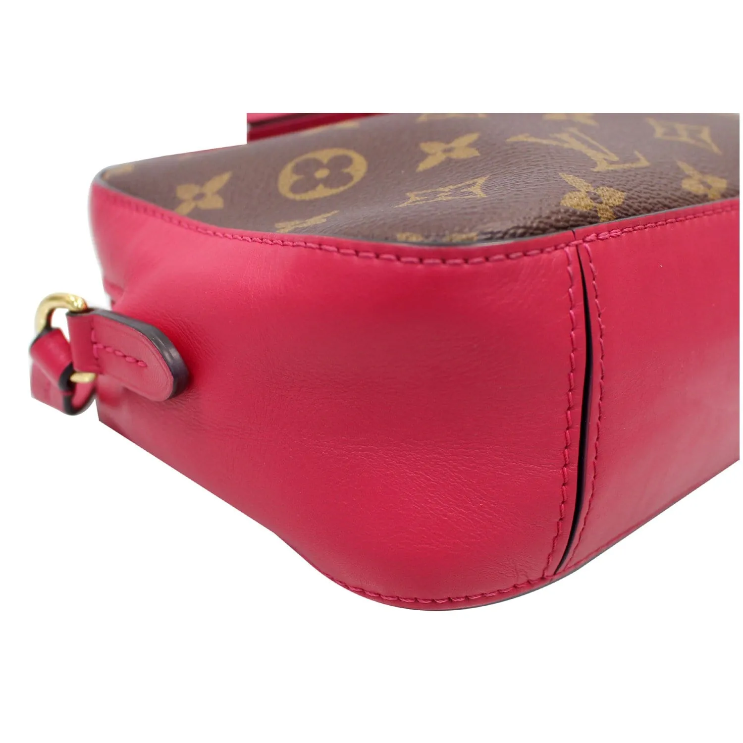 LOUIS VUITTON Saintonge Monogram Canvas Shoulder Bag Freesia