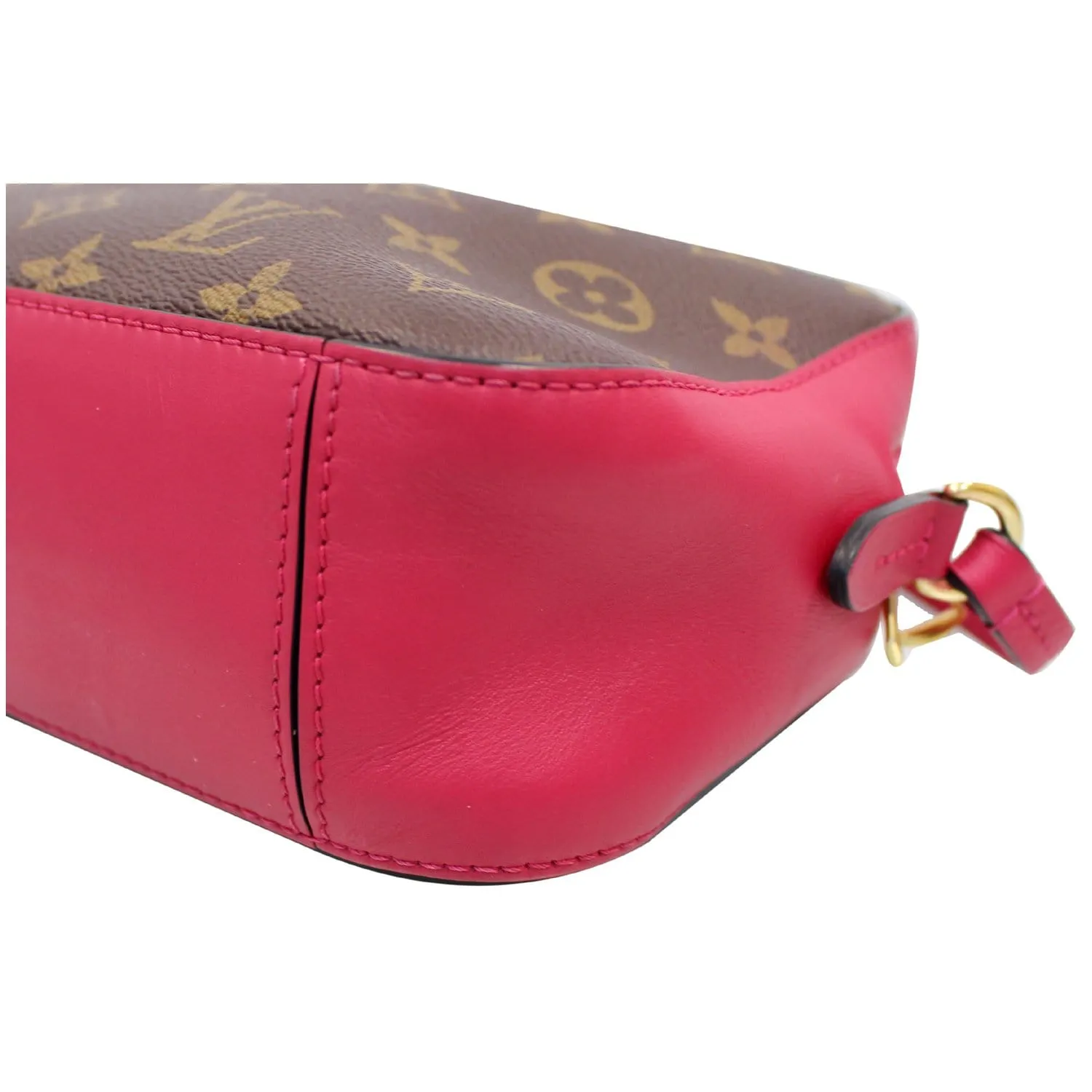 LOUIS VUITTON Saintonge Monogram Canvas Shoulder Bag Freesia