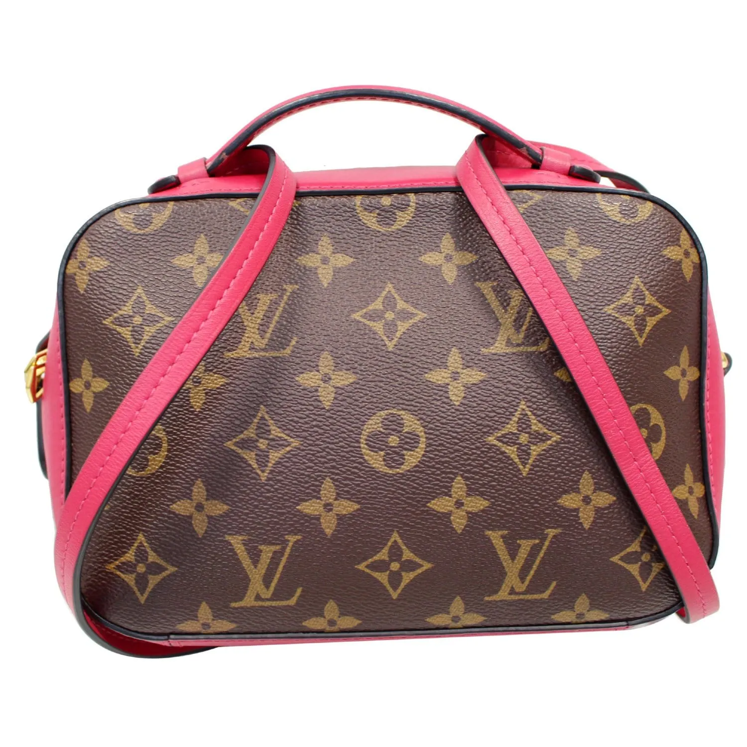 LOUIS VUITTON Saintonge Monogram Canvas Shoulder Bag Freesia