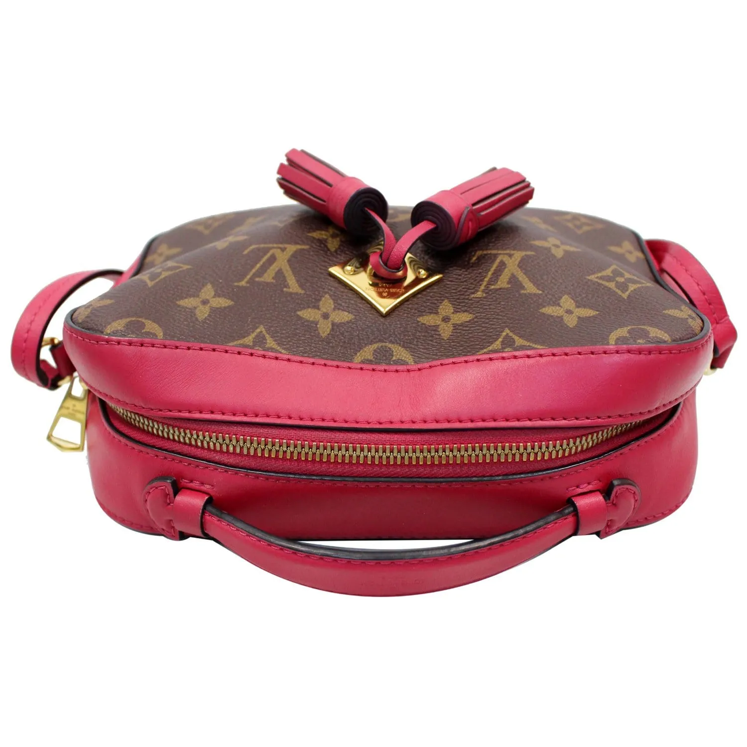 LOUIS VUITTON Saintonge Monogram Canvas Shoulder Bag Freesia