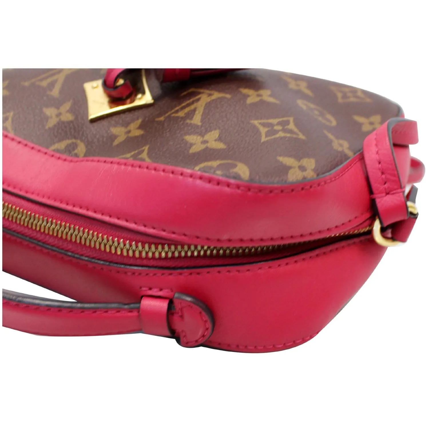 LOUIS VUITTON Saintonge Monogram Canvas Shoulder Bag Freesia
