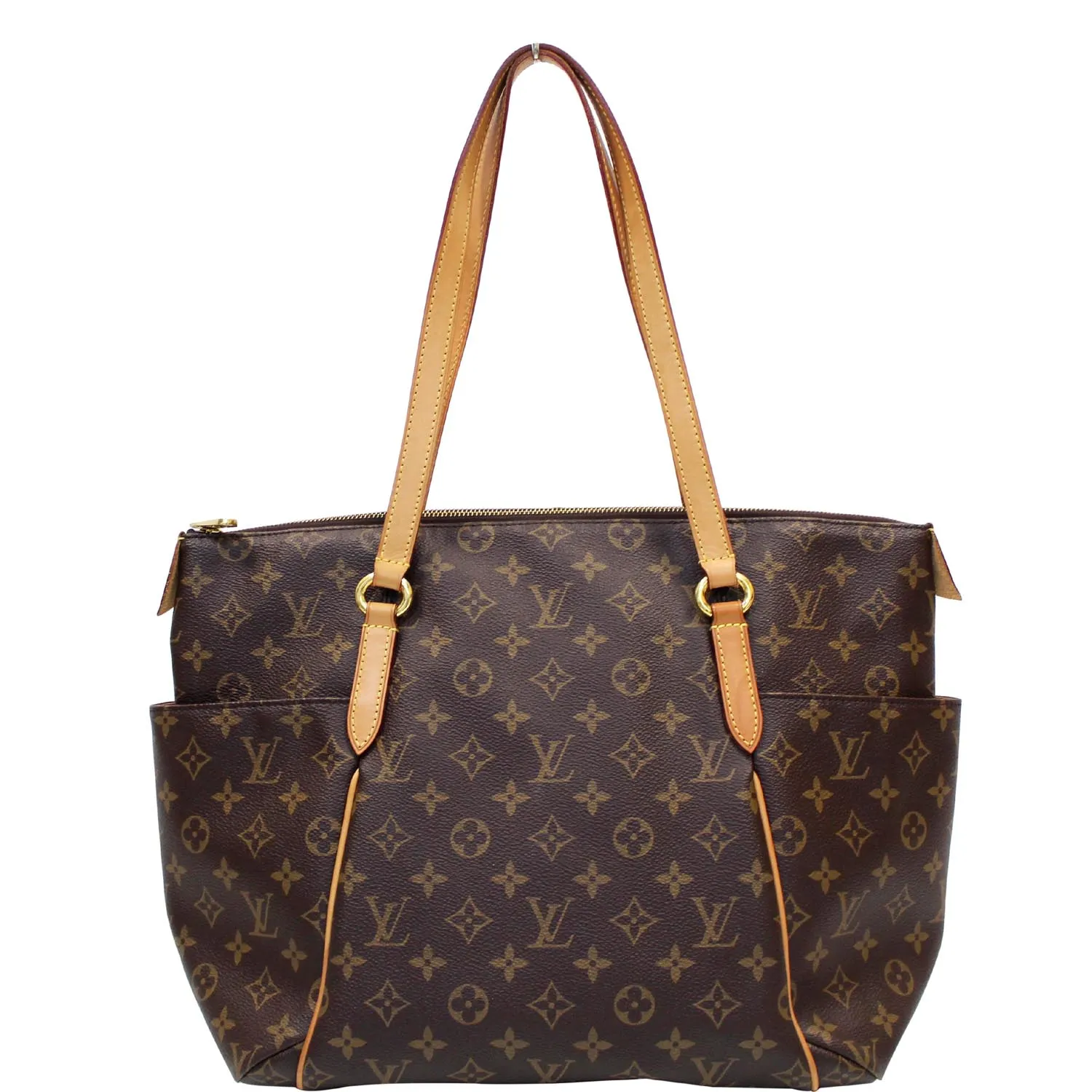 LOUIS VUITTON Totally MM Monogram Canvas Shoulder Bag Brown