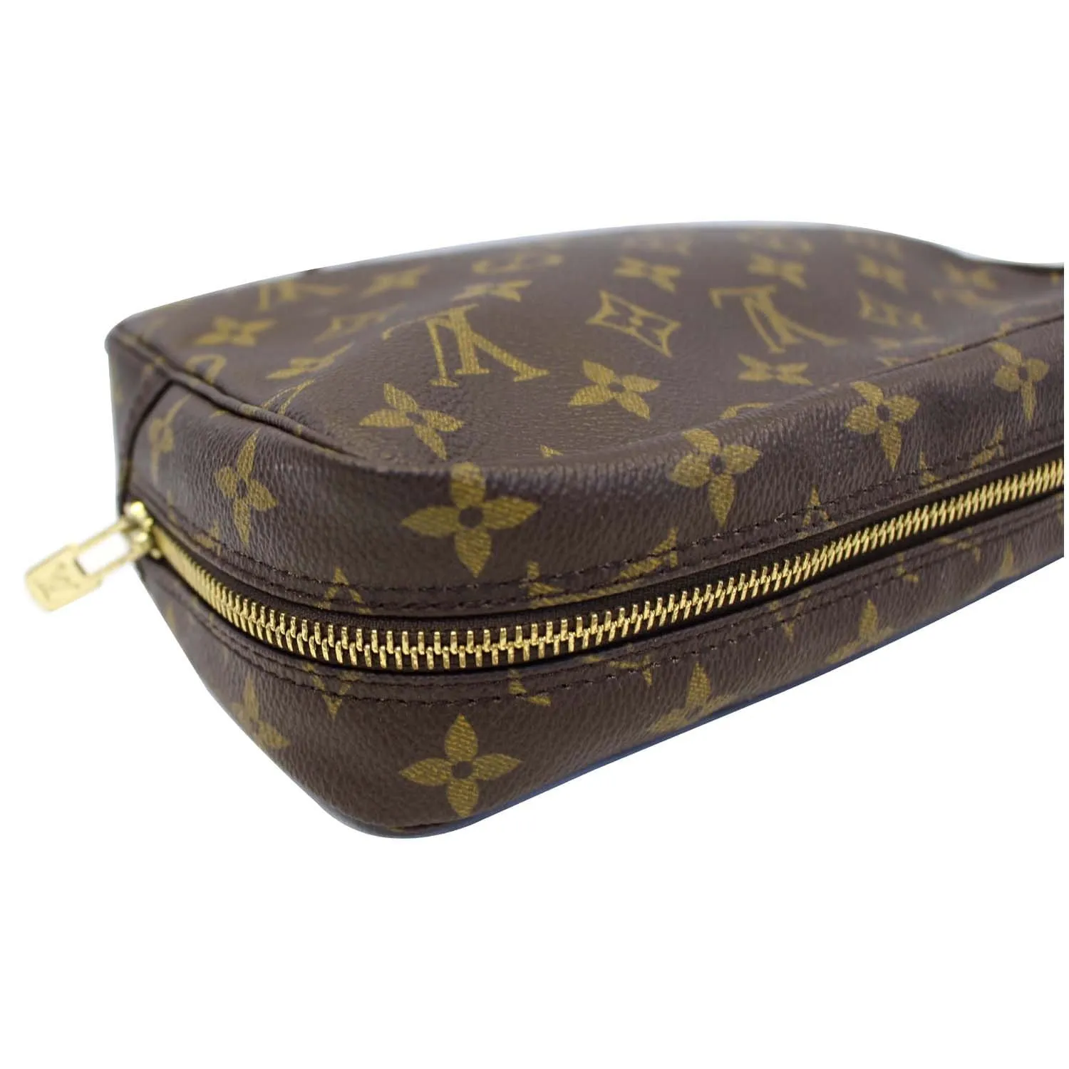 LOUIS VUITTON Trousse Toilette 23 Monogram Canvas Cosmetic Pouch Brown