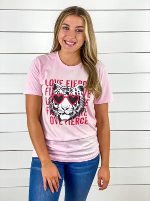 Love Fierce Bleached Tee