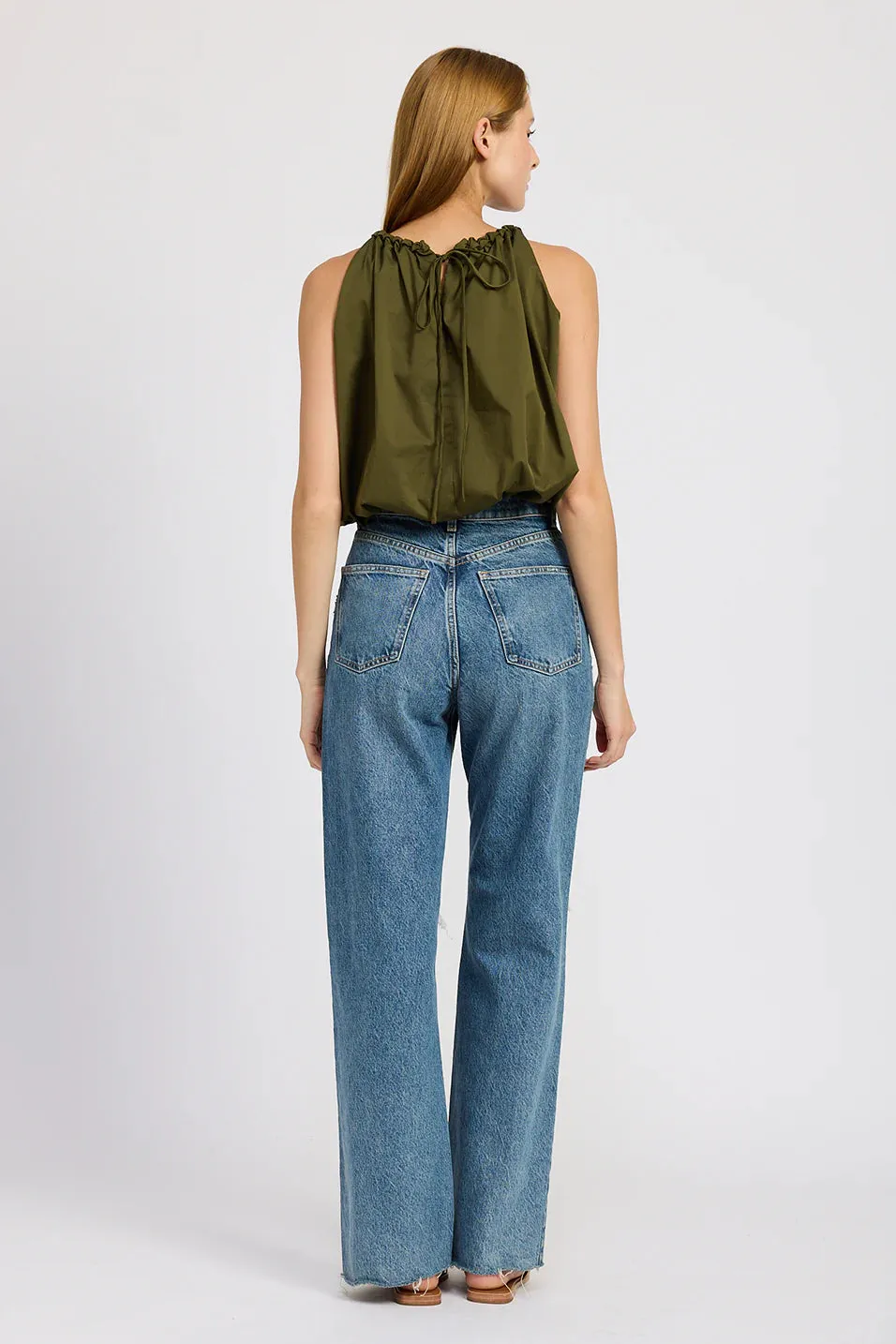 Marianne Bubble Top (Olive)