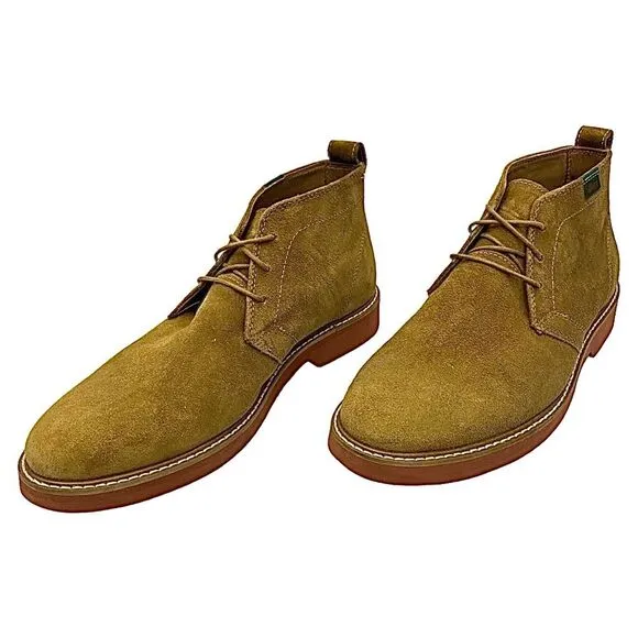 Mens Brooks Tan Suede Chukka Buck Men’s Size 9 Medium Pre-Owned