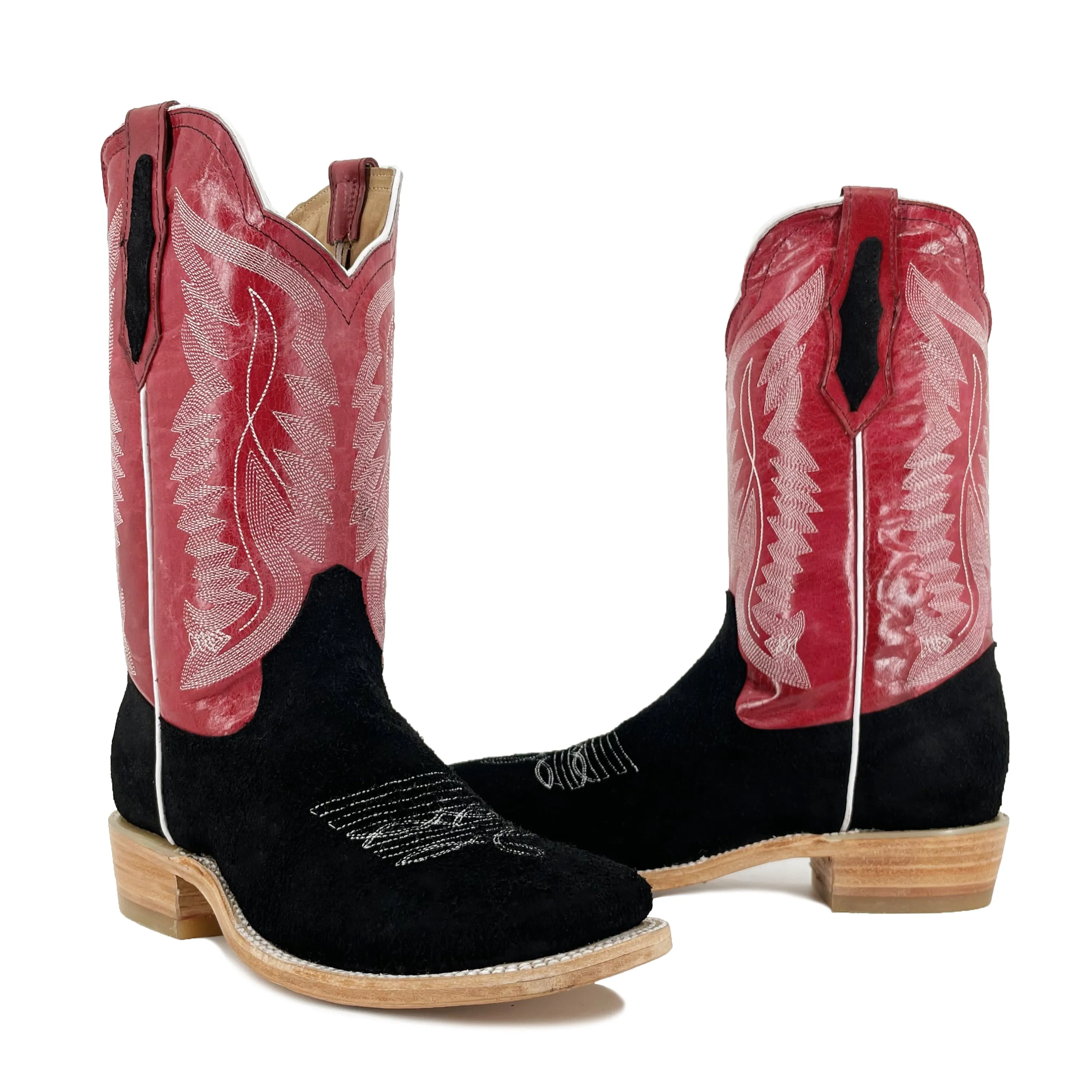 Men's Bulldog Rider Boots - Rough Out Black
