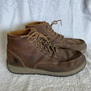 Mens Carhartt Moc-Toe Wedge Chukka Boot Dark Brown Sz 9.5