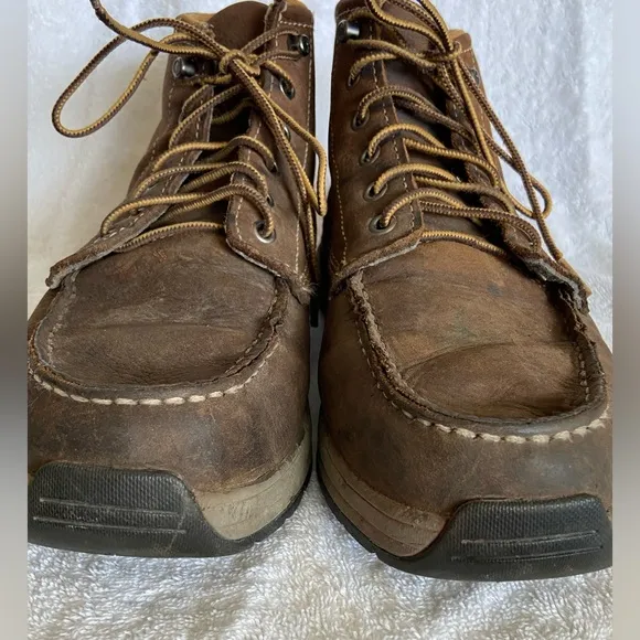 Mens Carhartt Moc-Toe Wedge Chukka Boot Dark Brown Sz 9.5