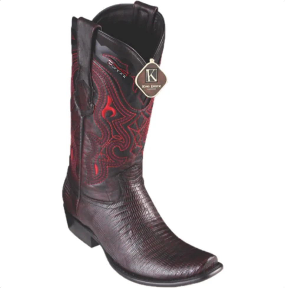 Men’s King Exotic Teju Lizard Boots Dubai Toe
