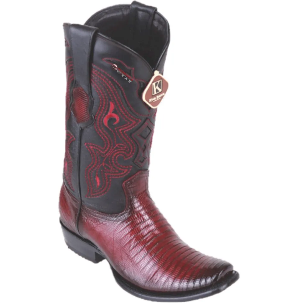 Men’s King Exotic Teju Lizard Boots Dubai Toe