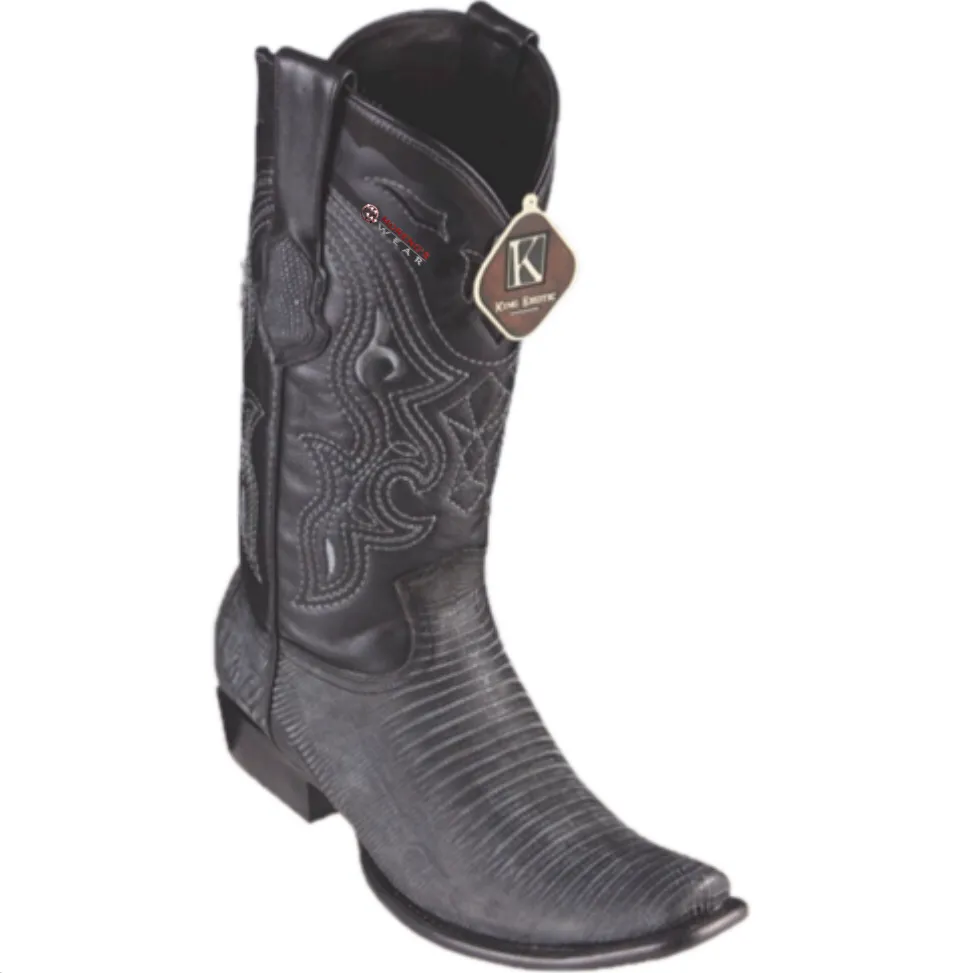 Men’s King Exotic Teju Lizard Boots Dubai Toe