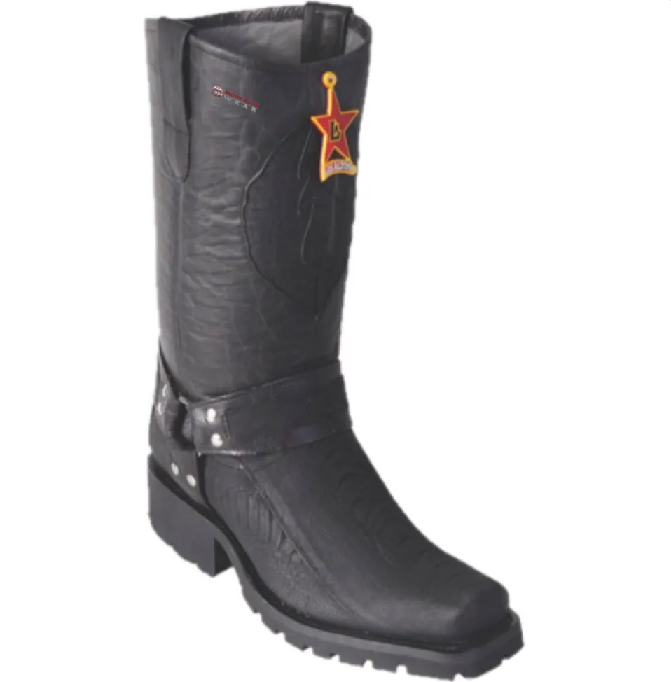 Men’s Los Altos Ostrich Leg Biker Boots