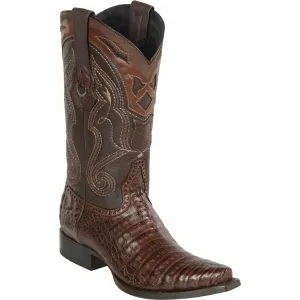 Men's Wild West Caiman Belly Skin Snip Toe Boots 29482