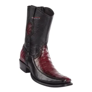 Men's Wild West Caiman Belly With Deer Ankle Boots Dubai Toe