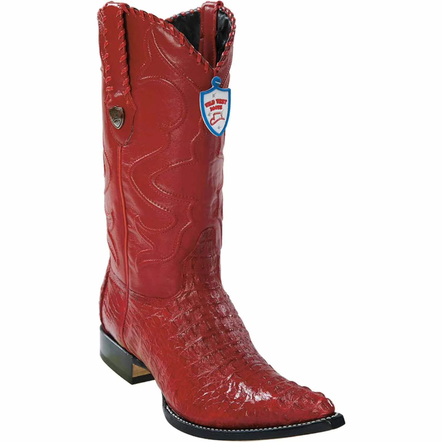 Men's Wild West Caiman Hornback Skin 3X Toe Boots 29502