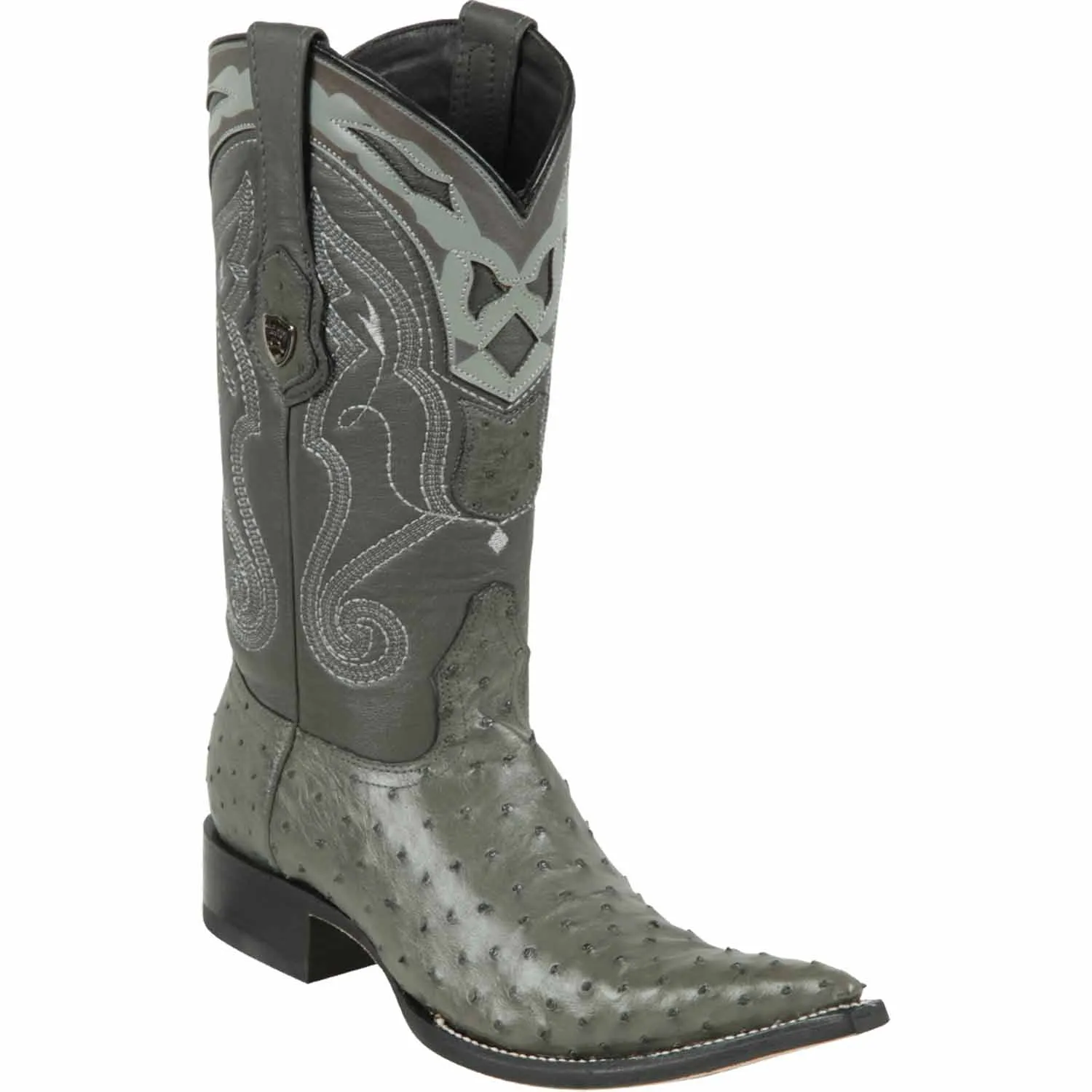 Men's Wild West Ostrich Skin 3X Toe Boots 29503-A