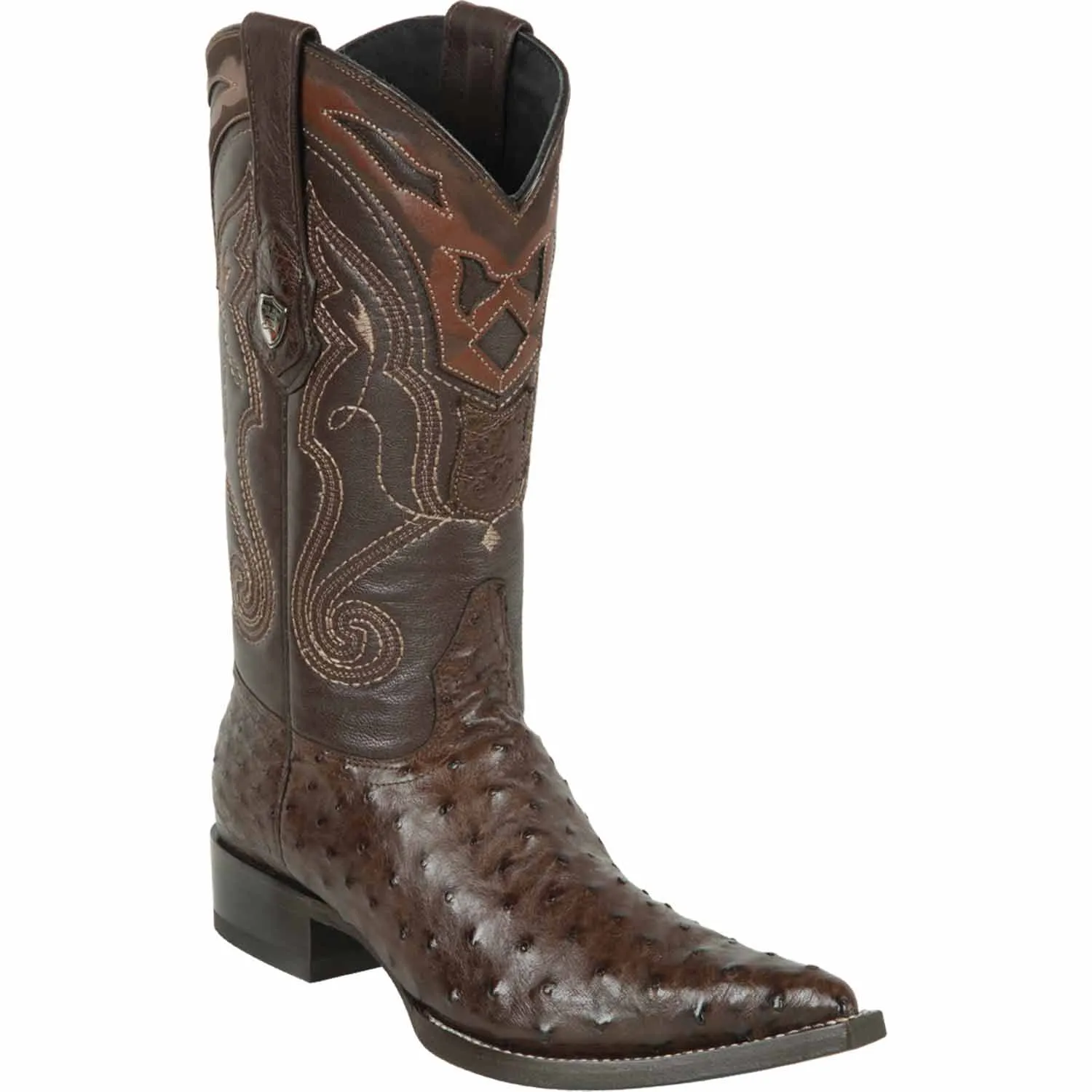 Men's Wild West Ostrich Skin 3X Toe Boots 29503-A