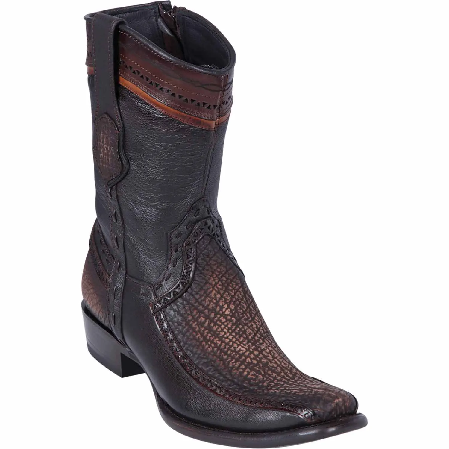 Men's Wild West Shark with Deer Dubai Toe Short Boots 279BF09