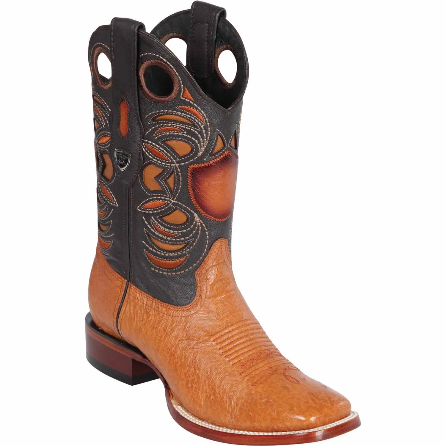 Men's Wild West Smooth Ostrich Ranch Toe Boots 282497