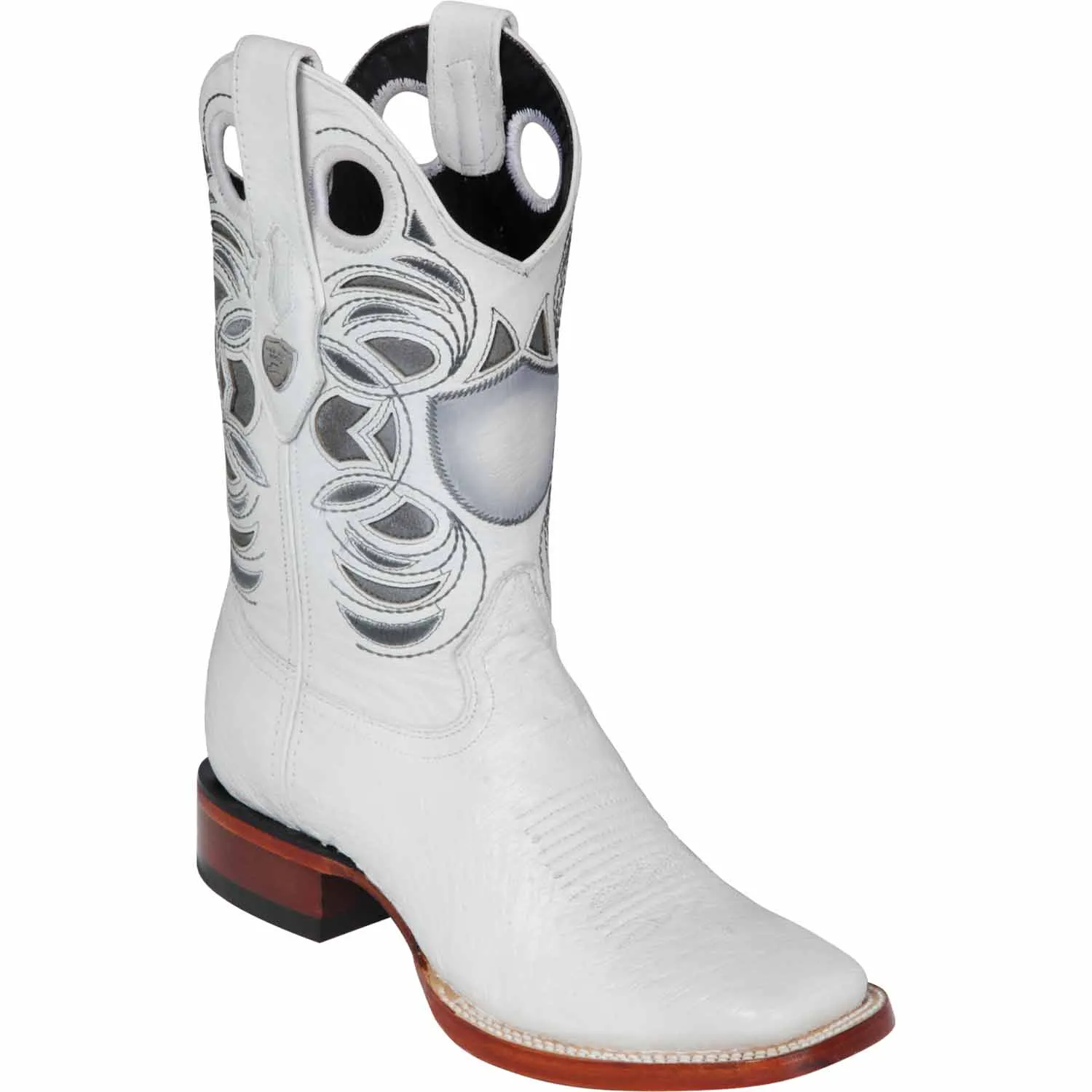 Men's Wild West Smooth Ostrich Ranch Toe Boots 282497