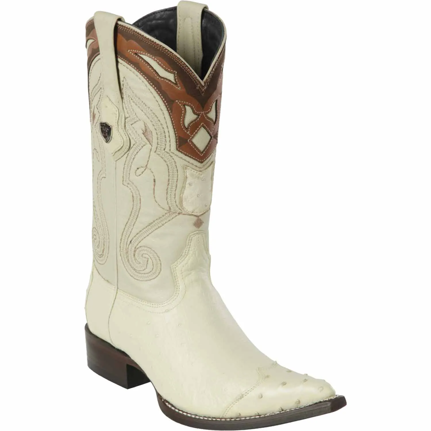 Men's Wild West Smooth Ostrich Skin 3X Toe Boots 29504-A
