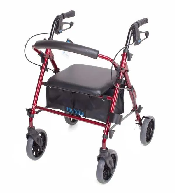 Mobilis Plus walking frame - Red - Free Shipping