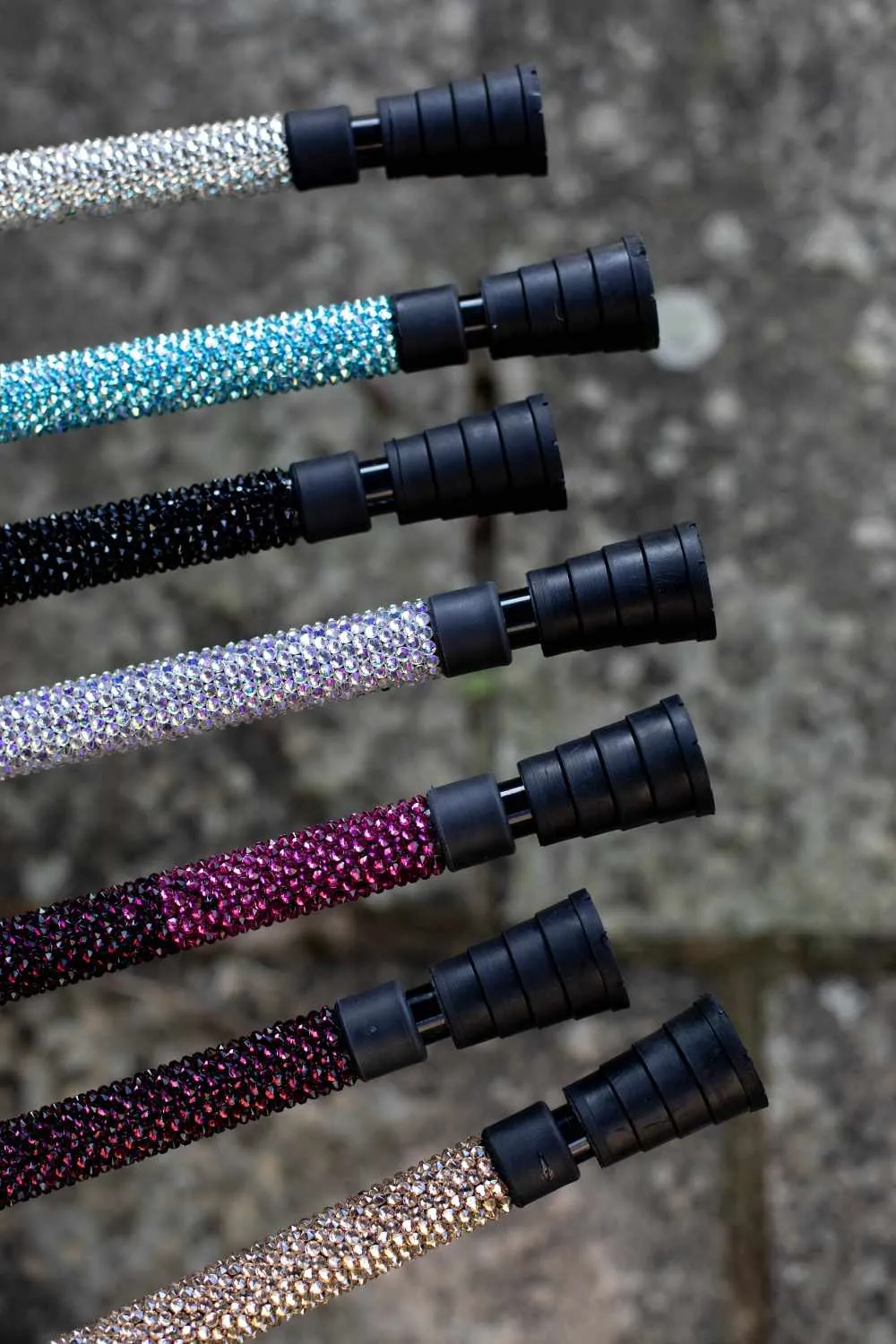 Moonlight Silver Diamanté Walking Stick