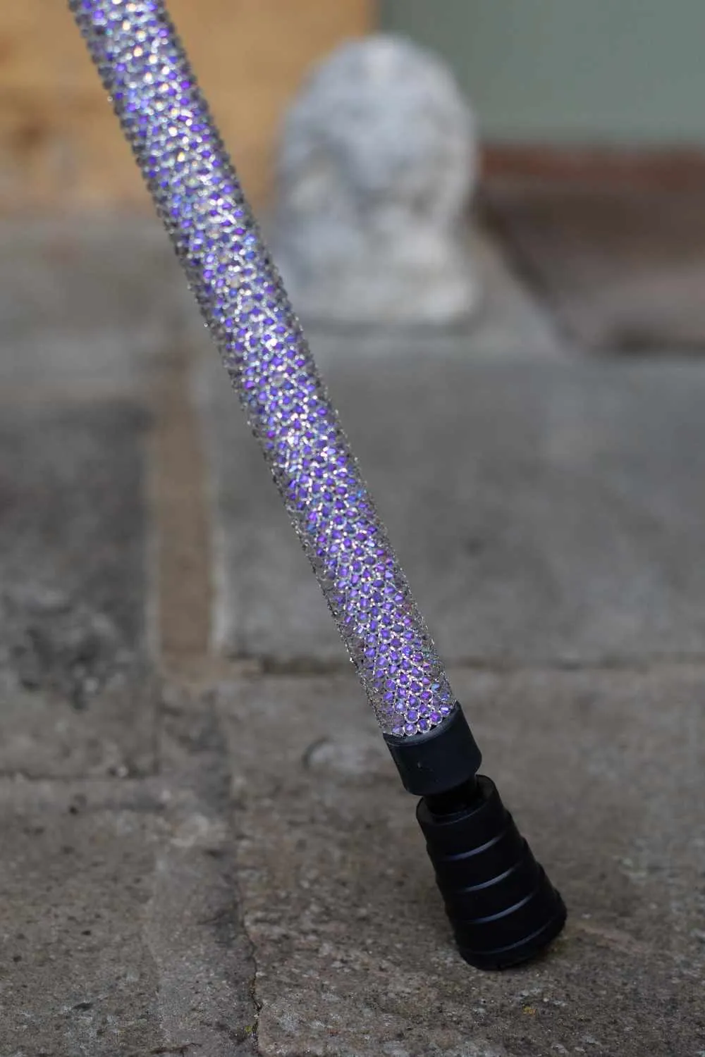 Moonlight Silver Diamanté Walking Stick