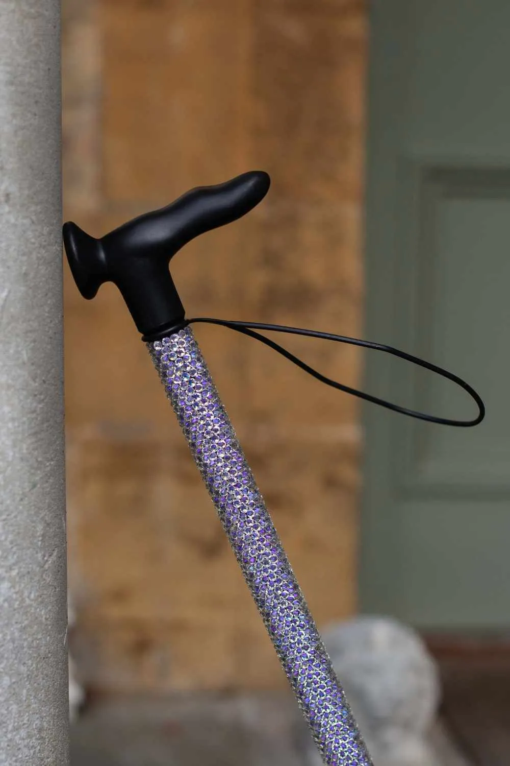 Moonlight Silver Diamanté Walking Stick