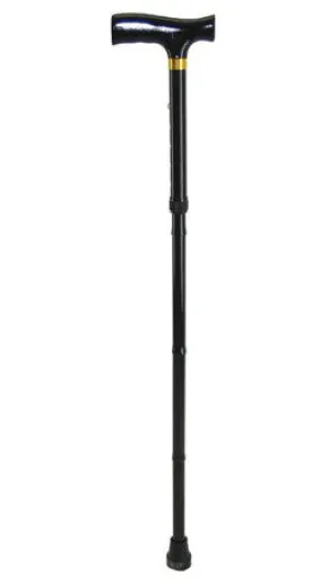 Movere T handle folding walking stick