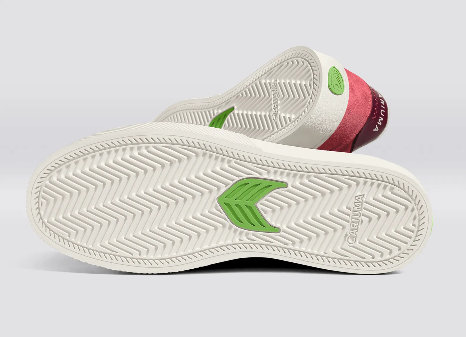 NAIOCA Watermelon Suede Ivory Logo Ruby Wine Sneaker Women