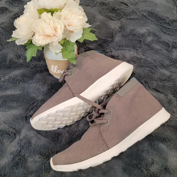 Native Apollo Chukka Dublin Gray Sneaker Boots Size 10