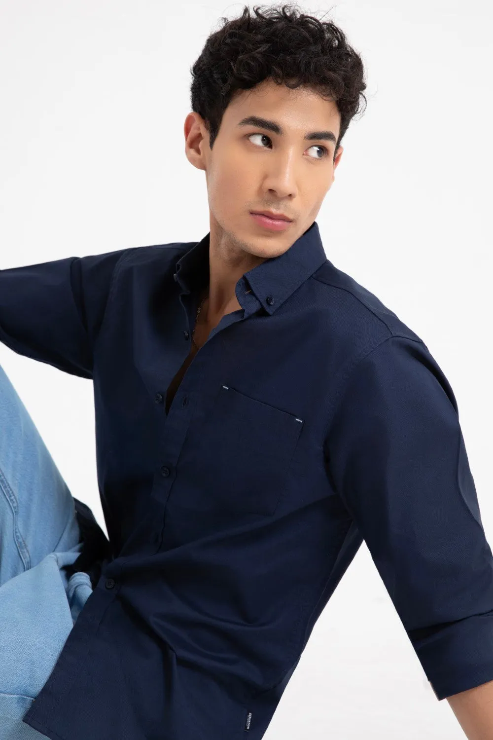 Navy Casual Shirt