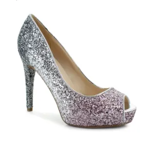 NEW MARC FISHER HARPYLY Bedazzled GLITTERY SPARKLING Ombré HEELS