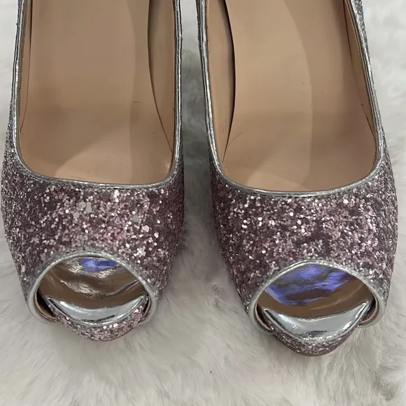 NEW MARC FISHER HARPYLY Bedazzled GLITTERY SPARKLING Ombré HEELS
