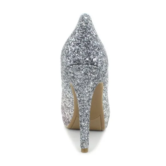 NEW MARC FISHER HARPYLY Bedazzled GLITTERY SPARKLING Ombré HEELS