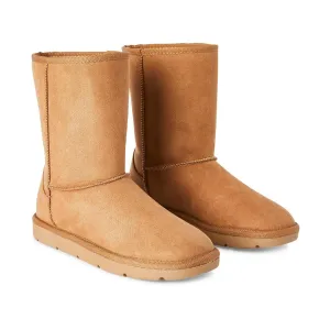 New with tags! George Women's Plush Interior Pull on style Boots in Tan! Sz 7!