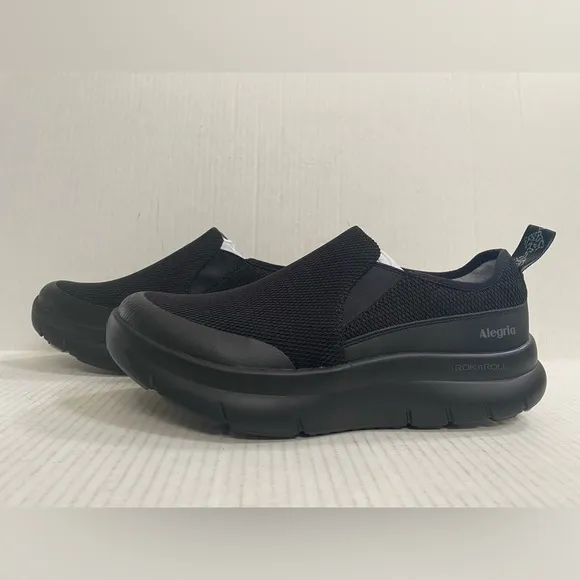 NIB Alegria Shift Lead Black Mesh Shoe Size 9