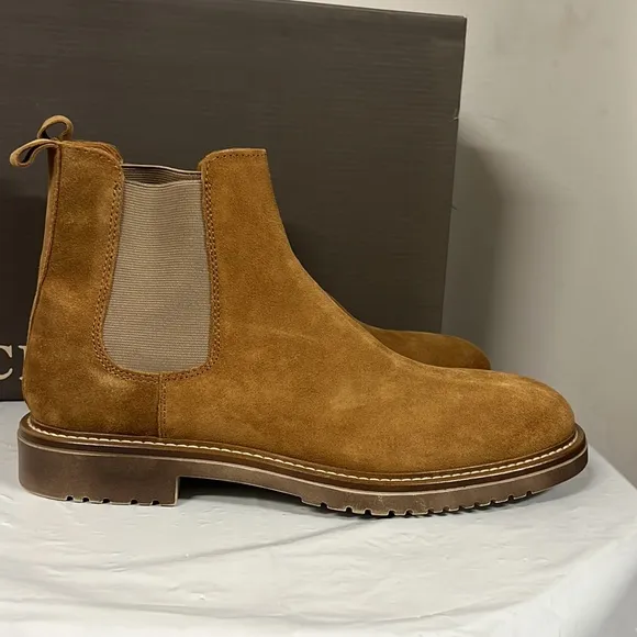 NIB - Crown Vintage CR-Dalmacio Chelsey Boot, Honey Suede - Size 8.5