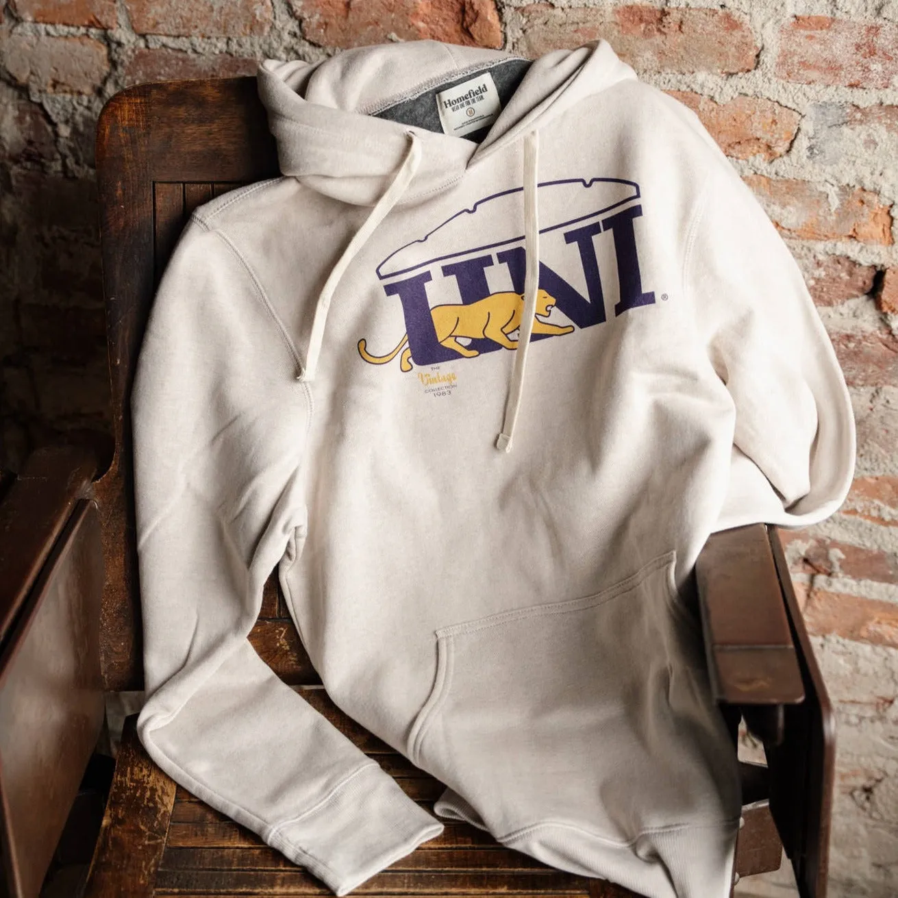 Northern Iowa Walking Panther Logo Hoodie