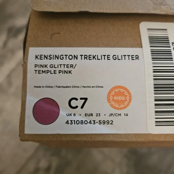 NWT Native Kensington Treklite Toddler Pink glitter boots