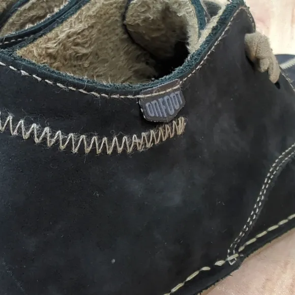 ONFOOT Chukka Sneaker Black Suede Ankle Booties EU 37