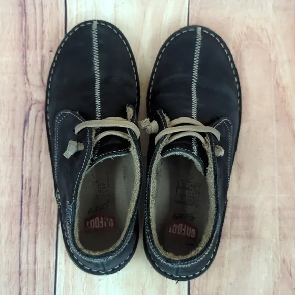 ONFOOT Chukka Sneaker Black Suede Ankle Booties EU 37