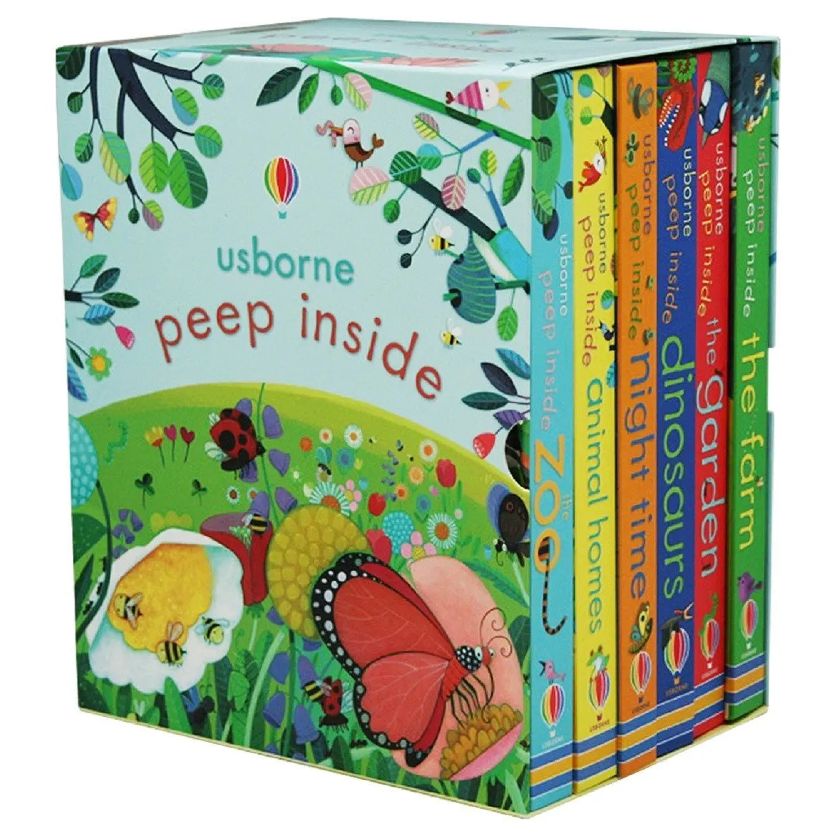 Peep Inside Complete 6 Books Collection By Usborne (Zoo, Animal Homes, Night-Time)