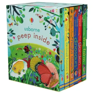 Peep Inside Complete 6 Books Collection By Usborne (Zoo, Animal Homes, Night-Time)