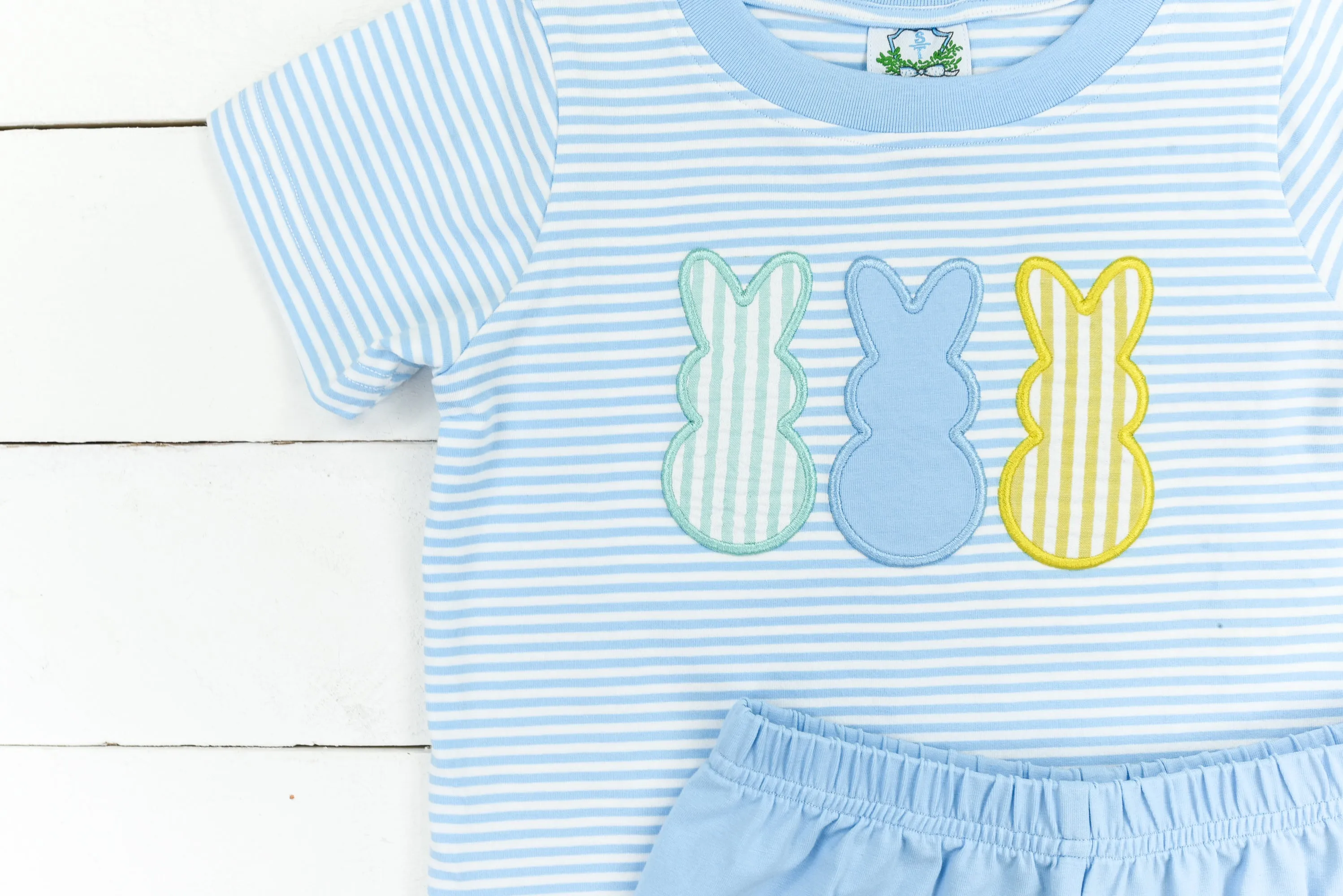 Peeps Applique Boy Short Set