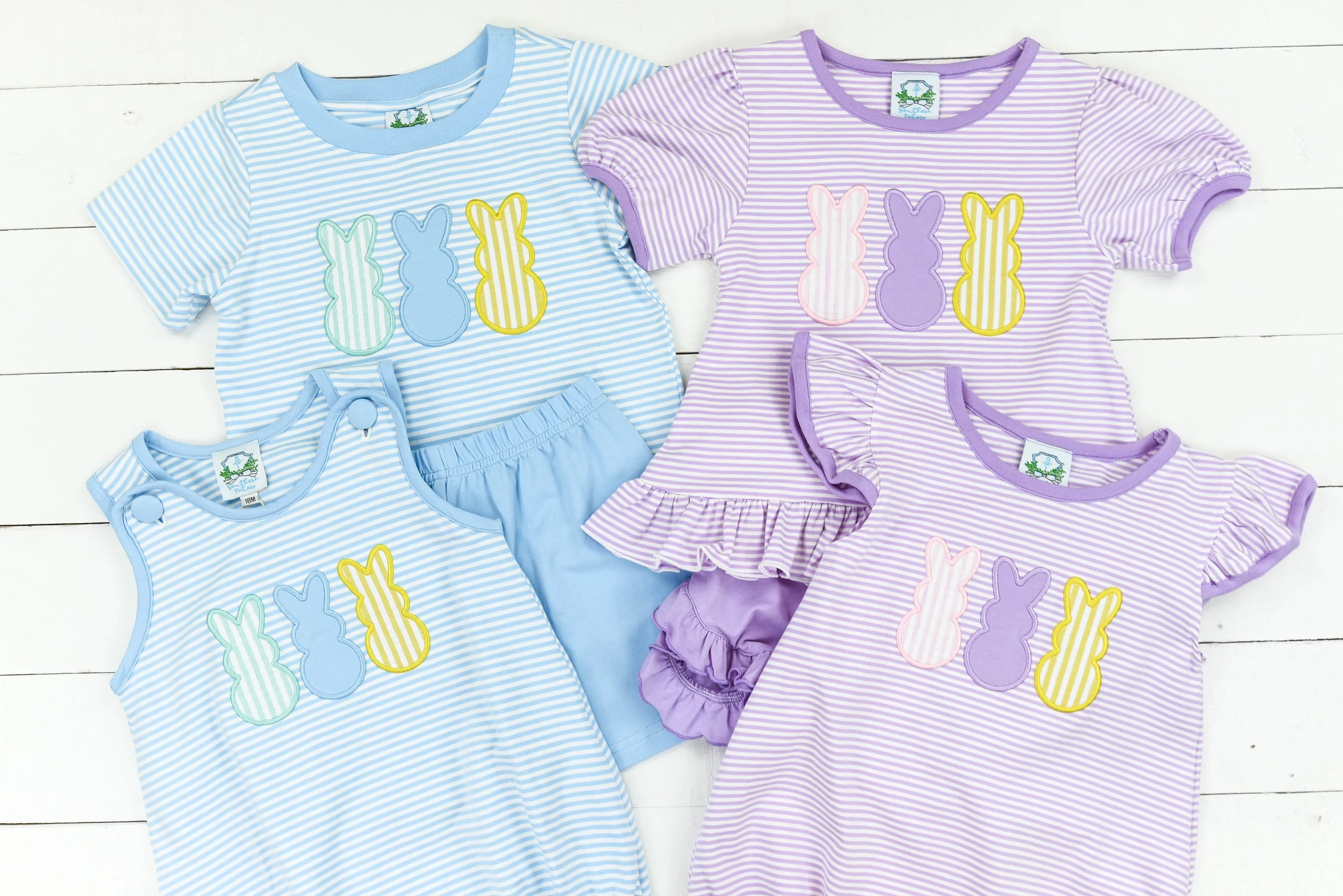 Peeps Applique Boy Short Set