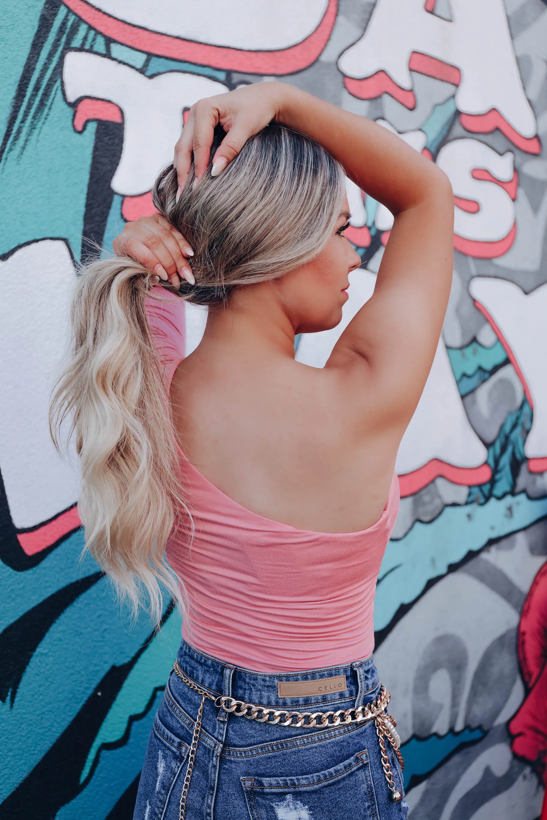 Perry Cut-Out Bodysuit - Light Pink