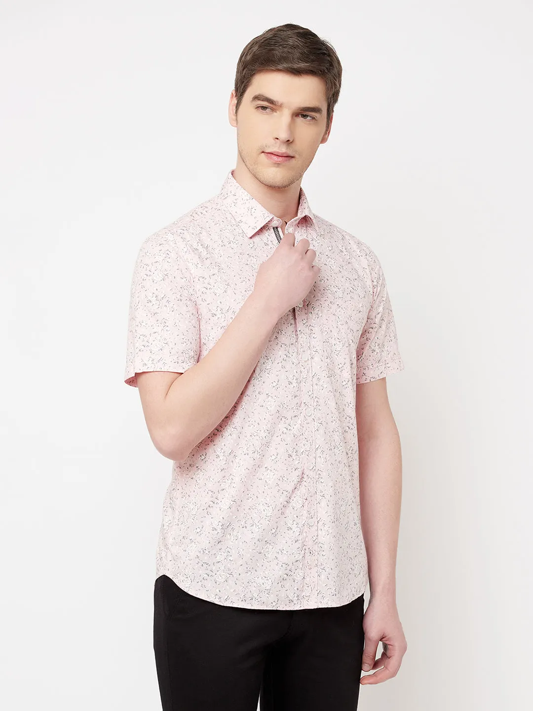 Pink Floral Shirt